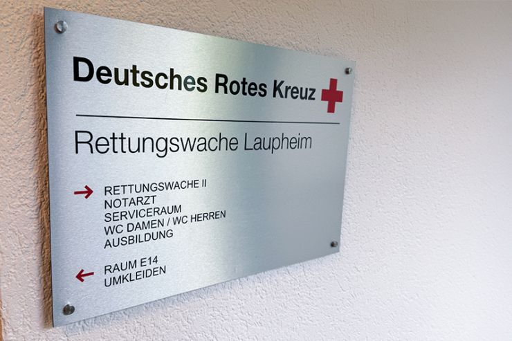 DRK Laupheim Innenschild